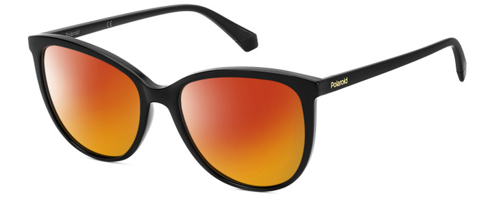 Polaroid 4100/F/S Cateye Polarized Sunglasses Black Crystal Accent 59mm 4 Option