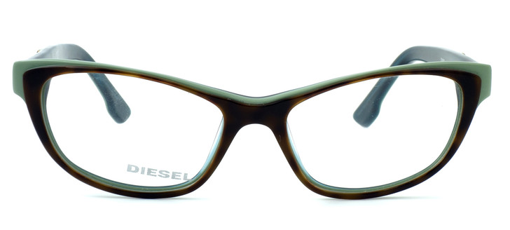 Diesel DL5039 Optical Eyeglass Collection in Tortoise & Green (056) :: Custom Left & Right Lens