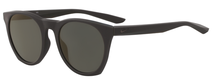 Profile View of NIKE Essent-Horizon-220 Unisex Sunglasses Grey Gunmetal/Amber Brown Mirror 51 mm