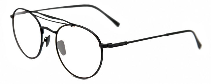 John Varvatos V547 Designer Reading Glasses Matte Black Pilot 52mm
