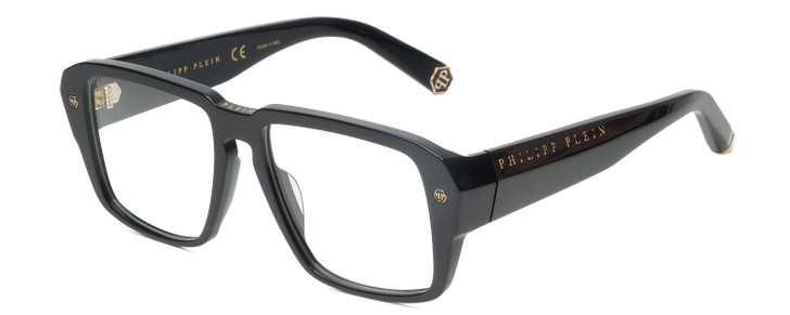 Philipp Plein VPP081-0700 Unisex Square Designer Reading Glasses Black Gold 55mm