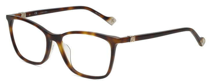 Yalea VYA020-0752 Women's Reading Glasses Amber Brown Tortoise Havana Gold 54 mm