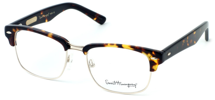 Ernest Hemingway Eyeglass Collection 4629 in Gloss Tortoise & Gold :: Custom Left & Right Lens
