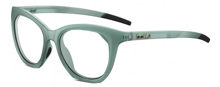 Bolle PRIZE Women Cateye Prescription Glasses Green Grey Crystal 51mm Rx-BIFOCAL