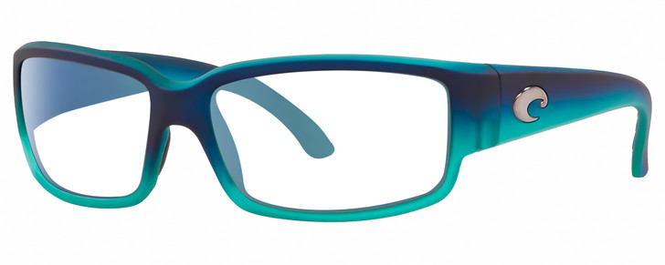 Costa Del Mar Caballito Designer Reading Glasses Matte Caribbean Blue Turquoise Fade Rectangular 59mm
