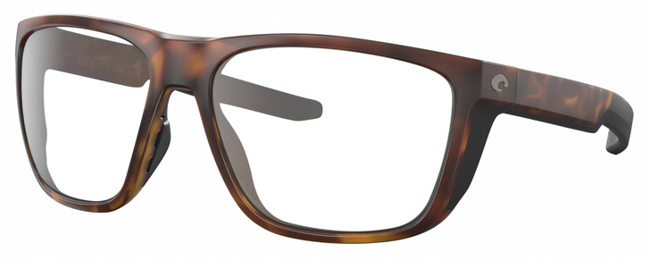 Profile View of Costa Del Mar Ferg Designer Single Vision Prescription Rx Eyeglasses in Matte Tortoise Havana Unisex Panthos Full Rim Acetate 59 mm