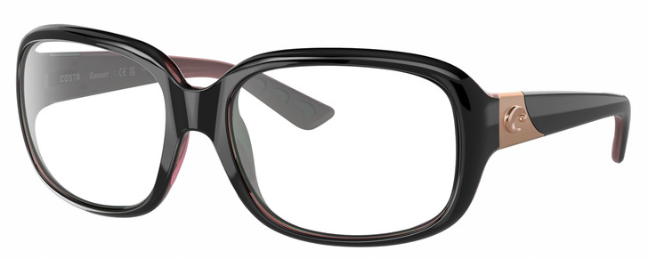 Costa Del Mar Gannet Women's Reading Glasses Black Rose Gold Pink 58mm Customize