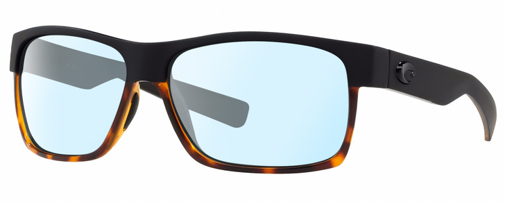 Costa Del Mar Half Moon Unisex Blue Light Glasses in Black Tortoise Havana 60 mm