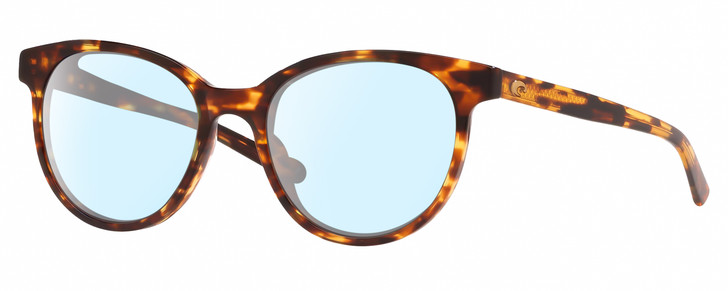 Costa Del Mar Isla Womens Blue Light Glasses in Amber Brown Tortoise Havana 54mm