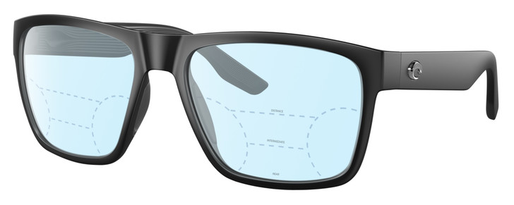 Costa Del Mar Paunch XL Unisex Progressive Blue Light Filter Glasses Black 59 mm