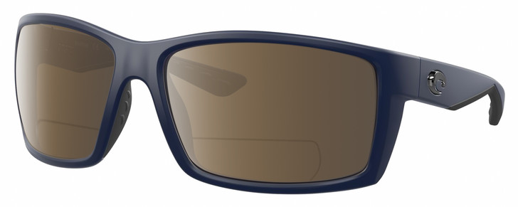 Costa Del Mar Reefton Unisex Polarized BIFOCAL Sunglasses in Navy Blue Gray 64mm