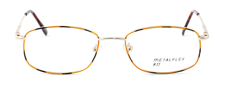 Calabria MetalFlex Designer Eyeglasses II in Gold & Amber :: Custom Left & Right Lens