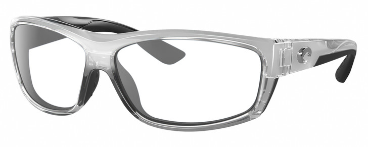 Costa Del Mar Salt Break Designer Reading Glasses Silver Black Clear Crystal Rectangular 65mm