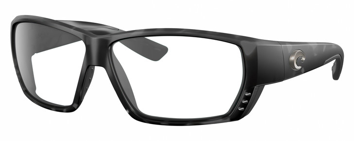 Costa Del Mar Tuna Alley Designer Reading Glasses Matte Gray Black Tiger Shark Rectangular 62mm