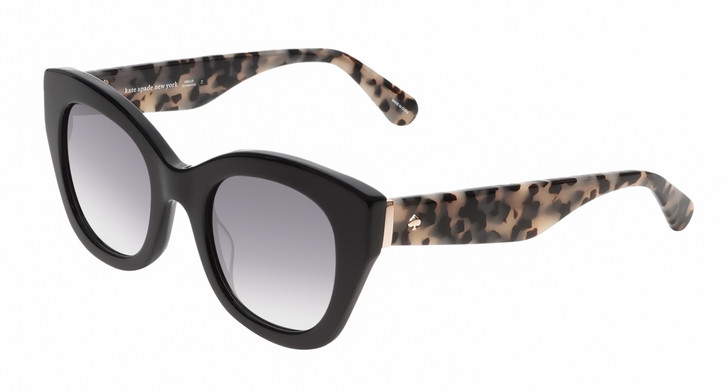 Kate Spade JALENA-WR7 Cat Eye Sunglasses Black Tokyo Tortoise/Grey Gradient 49mm