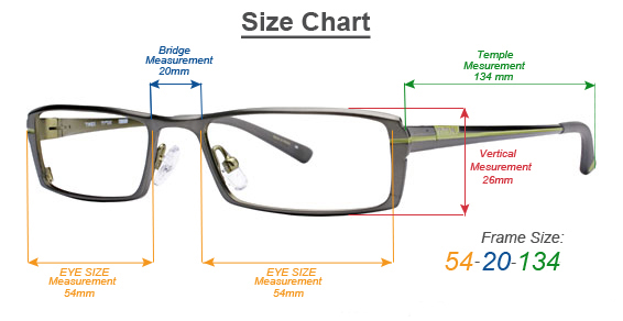 Oakley Glasses Size Chart