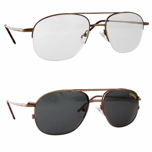 ClipOn 215 Polarized Reading Sunglasses Rx Single Vision