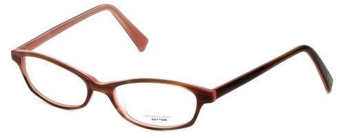 Oliver Peoples Designer Eyeglasses Raquel Otpi In Brown Stripe 51mm Progressive Speert