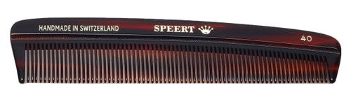 Speert New Swiss Handmade European Comb Style #40 5 Inch Tortoise Havana  Brown - Speert International