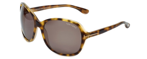 Tom Ford Designer Sunglasses Sheila TF186-56J in Tortoise with
