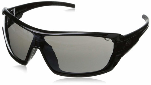 Gargoyles Shield Wrap Sunglasses Gloss Black/Grey Anti Reflective