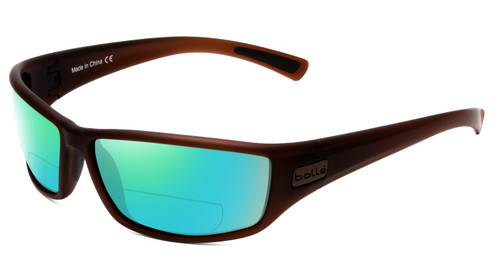 Bolle Python Designer Polarized BIFOCAL Sunglasses Chocolate Brown 67mm ...