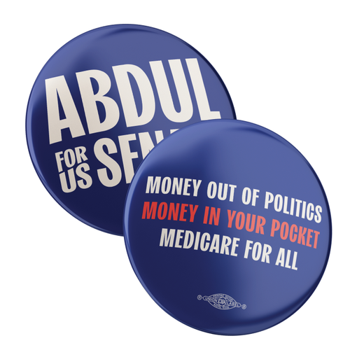 Medicare For All (2.25" Pin-Back Button -- Pack Of Two!)