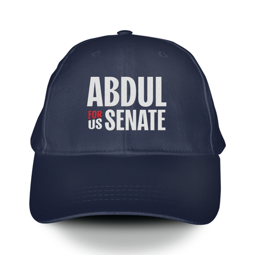 Abdul For Senate (Navy Embroidered Baseball Cap)