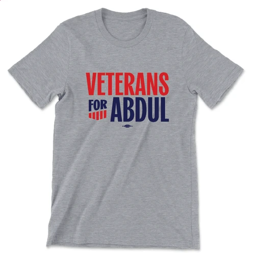 Veterans For Abdul (Unisex & Women's Heather Grey)