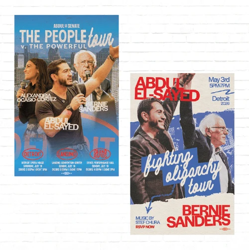 Fighting Oligarchy + The People vs The Powerful (11" x 17" Poster)