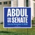 White On Blue - Logo (24" x 18" Coroplast Yard Sign)