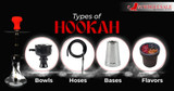 Types of Hookahs: Understanding Bowls, Hoses, Bases, and Flavors