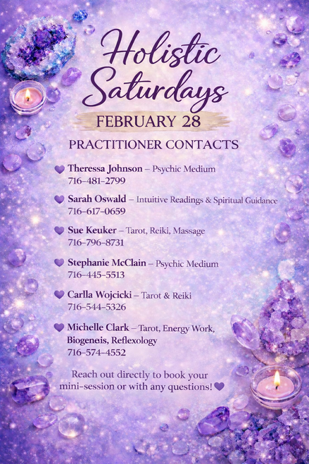 February 28th Holistic Saturdays 