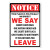 Metal Tin Sign-Politically Incorrect