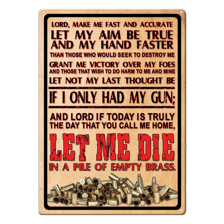 Tin Metal Sign-Lords Prayer