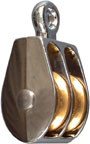 DOUBLE FIXED PULLEY 1" NICKEL