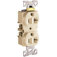 DUPLEX RECEPTACLE IVORY 20AMP