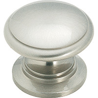 1-1/4" Heritage Knob Brushed Nickel