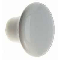 1-1/4" Ceramic Knob White
