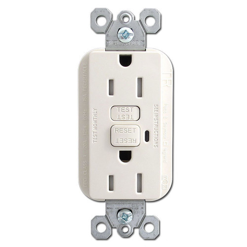 GFCI TAMPER OUTLET ALMOND 15AMP