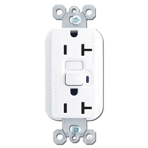 GFCI OUTLET WHITE 20AMP