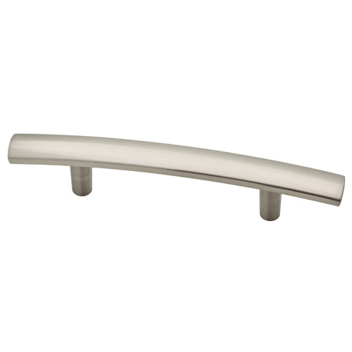 3" Flat Arch Pull Brushed Nickel