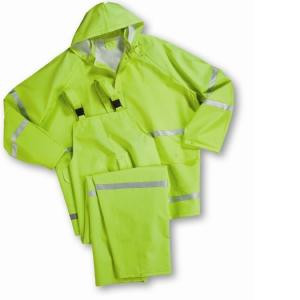RAINSUIT GREEN&nbsp;&nbsp;LARGE 3PC 35MIL