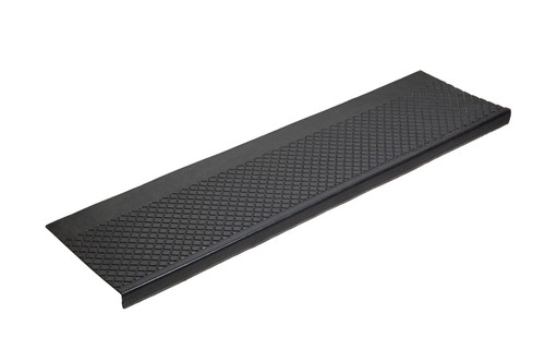 4" X 17.5" Safety Step Threaded Rubber Black