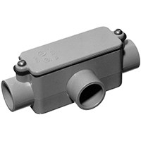 3/4" PVC T CONDULET W/CVR &amp; GSKT