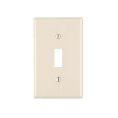 1 GANG TOGGLE PLATE LIGHT ALMOND