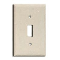 1 GANG JUMBO TOGGLE PLATE IVORY