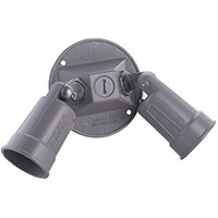 2-LITE W/P LAMPHOLDER KIT GRAY