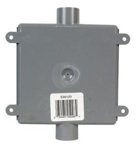 2G OUTDOOR PVC BOX 2-HOLE 1/2"