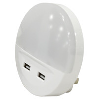 LED NIGHT LIGHT W/USB PORTS